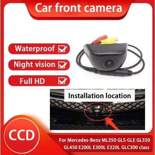 Waterproof CCD Car front Logo Parking Camera For Mercedes-Benz ML350 GLS GLE GL350 GL450 E200L E300L E320L GLC300 class Full HD