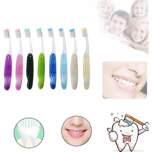 1pc Foldable Soft Hair Portable Toothbrush Travel Camping Hiking Outdoor