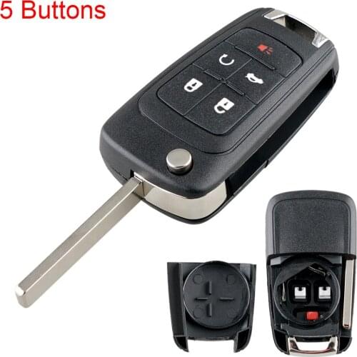 5 Buttons Car Key Fob Case Shell Flip Folding Remote Cover Fit for Chevrolet Opel Vauxhall Astra Insignia Vectra Corsa Zafira