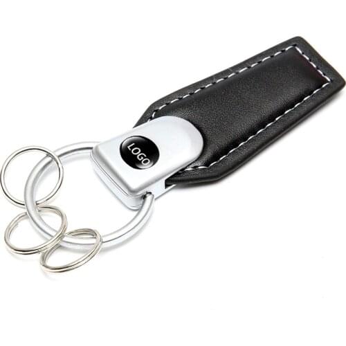 20pcs Car Styling Keyring Auto Metal Leather Key Chain Luxury Key Ring Keychains