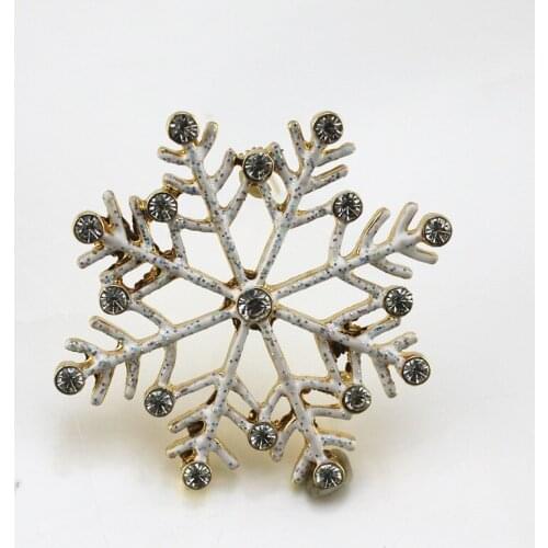 2020 New European and American style snow fluttering fashion Enamel colorful temperament personality exquisite brooch