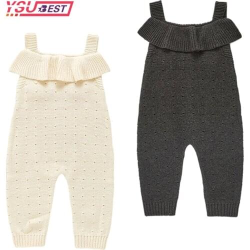 2021 Baby Rompers Sleeveless Newborn Infant Kids Unisex Sweaters Jumpsuits Outfits Autumn Winter Warm Knitted Childrens Clothes