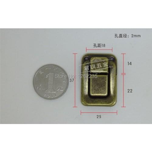 37*25mm Pacific silver metal buckle Jewelry box box hasp Antique gift box hasp Wholesale