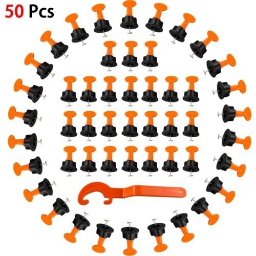 50pcs/set Level Wedges Tile Spacers for Flooring Wall Tile Leveling System Leveler Locator Spacers Plier Balance Tiles Alignment