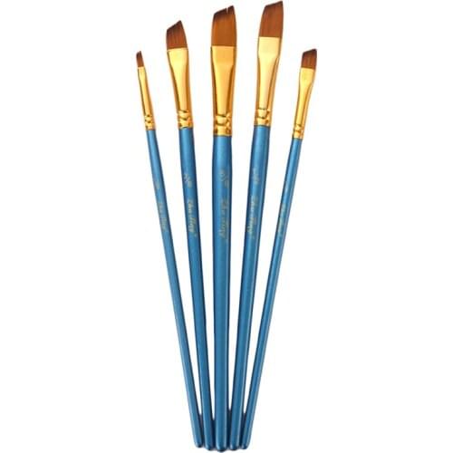 Watercolor Paint Brushes Set Nylon Hair Painting Brush Variety Style Short Rod Oil Acrylic Painting Brush Pen Art Supplies