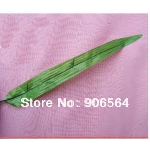 Free shipping wholesale DIY daffodils material , artificial leaves for nylon stocking flower accessories(100pcs/lot)