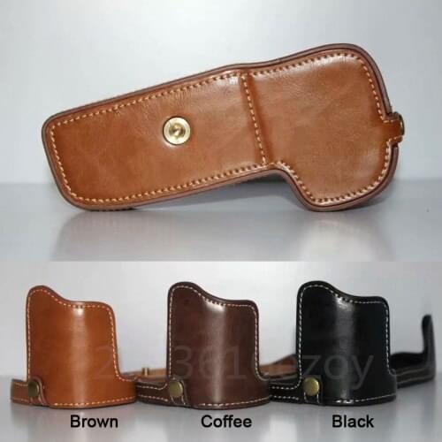 Camera case Bag Leather Half Body Set Cover For Canon 5DIII IV 5Ds 5Dsr 5D3 5D4 Camera With Battery Opening