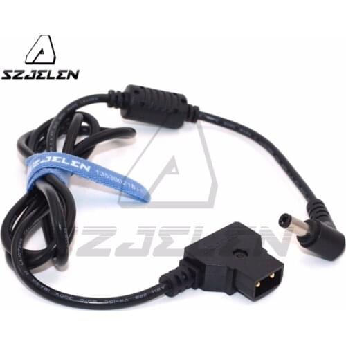 D-Tap Male to Right Angle DC5.5/2.5mm Cable for DSLR Rig Power V-Mount Anton 1m