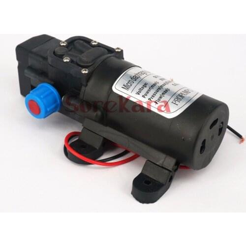 Home Garden DC 24V 80W Diaphragm Water Pump Self-priming Booster Pump With Automatic Pressure Switch 330L/H