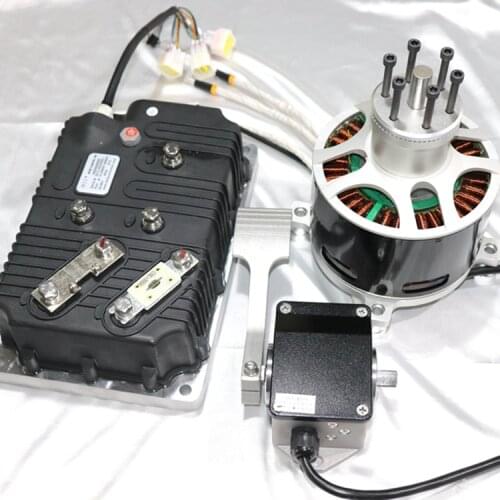 40KW 75Nm 154120 DC outrunner bldc motor 96v 400A sinusoidal controller pedal for Electric vehicle go kart motorcycle bike