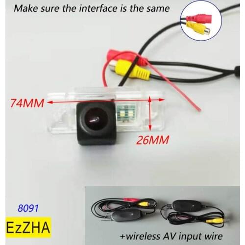 EzZHA HD Wireless Car CCD Rear Camera Fisheye Light For Citroen C-Quatre C-Triomphe C5 C4 Nissan Qashqai X-trail Peugeot 307