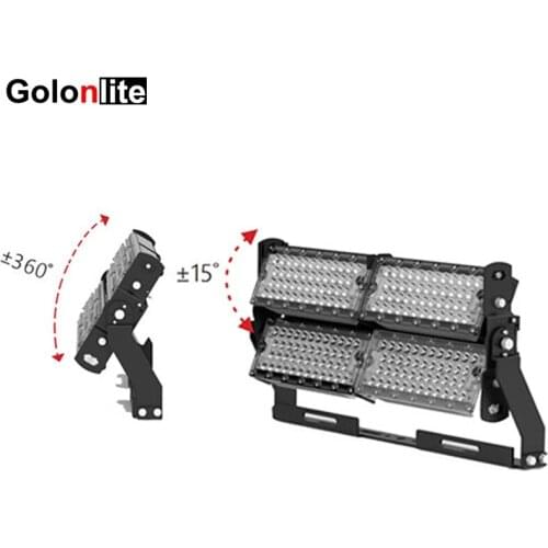 Golonlite 400W LED flood light 500W outdoor reflector for yard scaffolding seaport football soccer stadium arena tennis court CE
