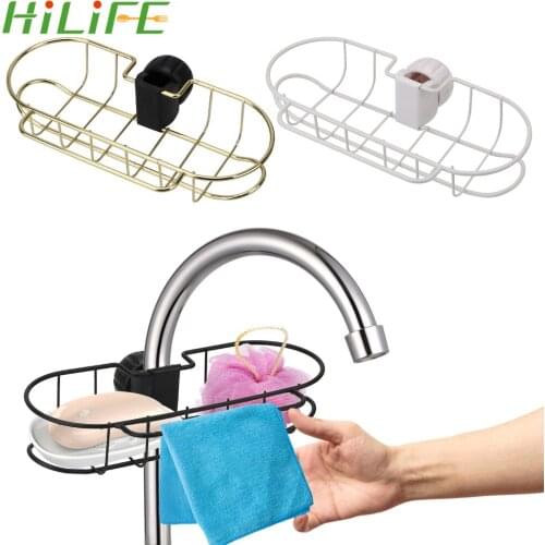 HILIFE Stainless Steel Home Storage Adjustable Kitchen Storage Holders Faucet Storage Racks Bathroom Soap Shelves