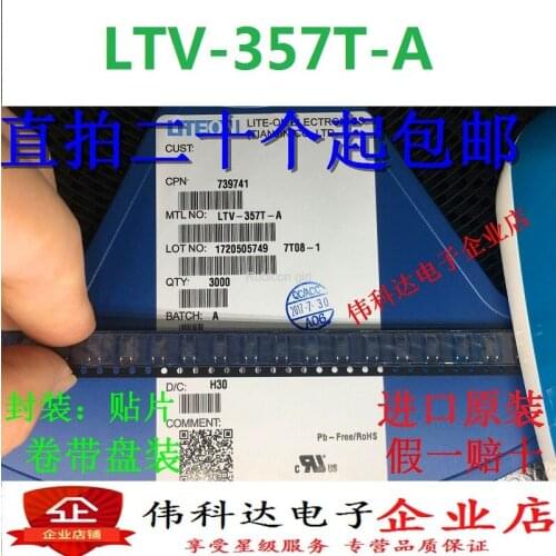LTV-357T-A SMD LTV357 SOP-4 357T original authentic Lite-On fake one pay ten