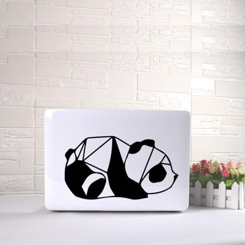 Fashion Laptop Sticker Panda Art Pattern Vinyl Decal Black Laptop Sticker For Macbook Air Laptop skin decoration