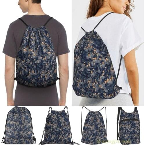 Men Outdoor Travel Drawstring Backpack Bags Elon Musk Dancing In 2002 Pattern Women 2021 Sports Travel Bag Fitness Swimming Bag