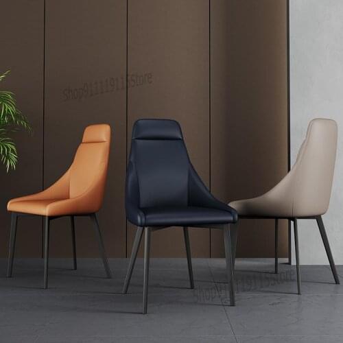 Soft Bag Dining Chair Light Luxury Style Household Simple Modern Study Stool Designer Nordic Chair Back Fashion Creativity