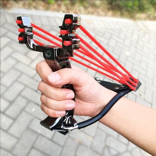NEW Outdoor Games Hunt Powerful Hunting Slingshot Toys Shot Sports Games Can be folded with wrist rest High quality child toys