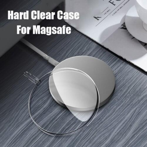 New Hard PC Transparent Clear Case Protector For iPhone Magsafe Wireless Charger Cover Shell