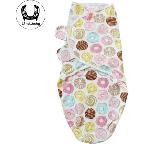 UmaUbaby 100% Cotton Baby Blanket Muslin Swaddle Wrap Baby Envelope Sleep Sack Bedding Newborn Cocoon Wrap Cotton Swaddling Bag