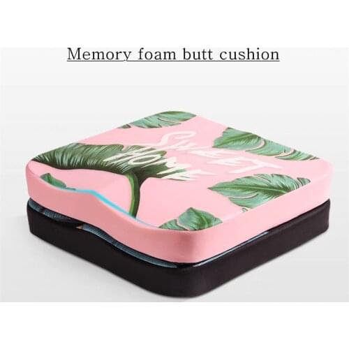 Cushion Non-Slip Orthopedic Memory Foam Coccyx Cushion for Tailbone Sciatica back Pain relief Comfort Office Chair Car Seat