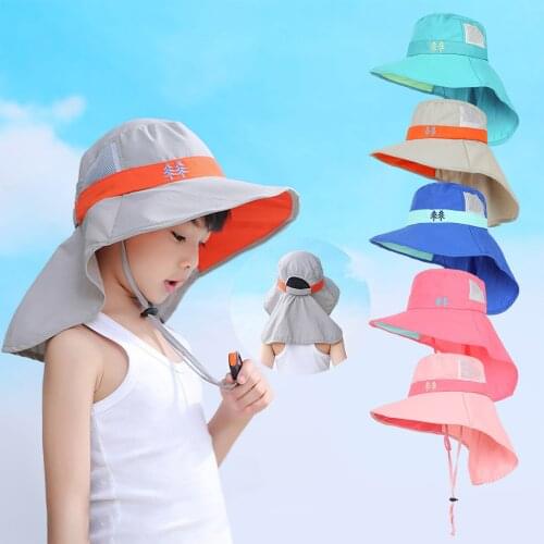 Girl Sun Caps Outdoor Hot Sale High Quality Childrens Sun Hat, Fisherman Hat, Beach Solid Color Sun Hat For Dropshipping