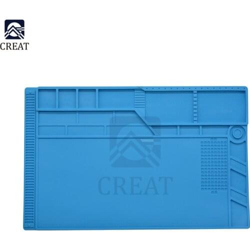 Heat-Resistant Soldering Mat Insulation Silicone Magnetic Repair Work Mat Soldering Station Mat for BGA 550 x 350mm