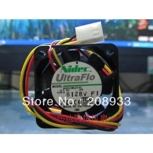 For Nidec UltraFlo 4cm 4 cm ultra-quiet fan 4010 DC 12V