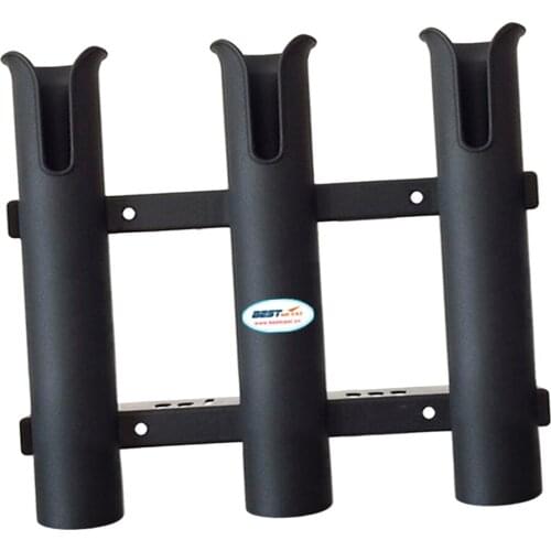 1x Plastic Fishing Boat 3 Rod Holders 12" Boat Marine Tube Storage Rack