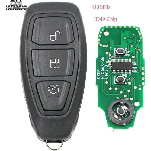 2018 new Intelligent Remote Key 433MHz with ID49 Chip for Ford Kuga Fiesta 2016-2018 year