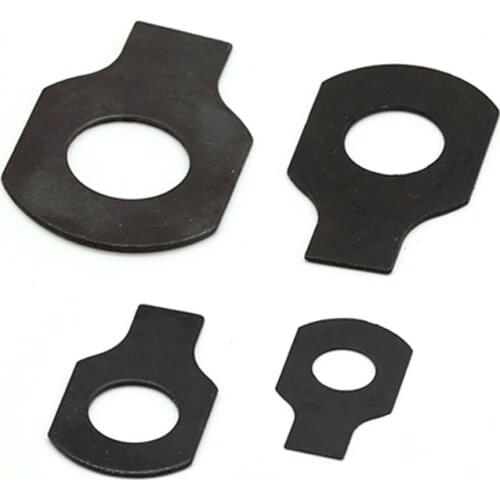 5pcs Stainless steel M5M6M27 single lug gasket lock plate is black galvanized