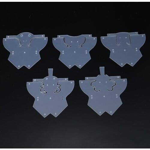 5pcs Durable PVC Leather Template 0.8mm Animal DIY Sewing Pattern Stencils Craft Making DIY Leather Handmade Craft