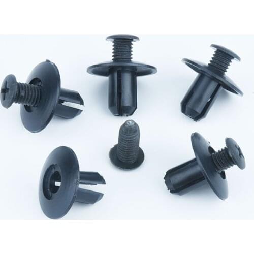 50pcs 8mm Car Plastic Screw fasteners for toyota auris reno megane 2 focus 2 fabia kia sportage 3 grand vitara kia rio