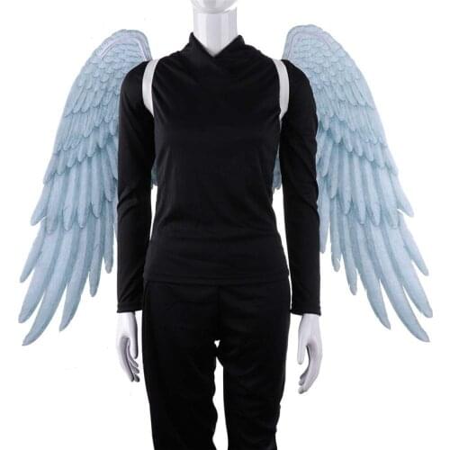 Men Women Super Big White Black Angle Wings Halloween Carnival Cosplay Props Party Performance Adult Cosplay Anime Costumes