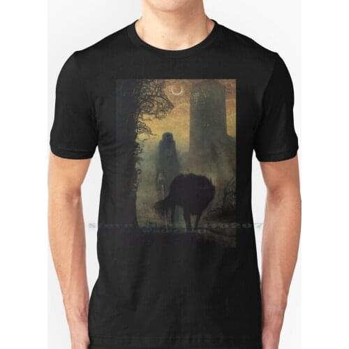 Untitled ( Ancient With His Dog ) , By Zdzis ? aw Beksiński T Shirt 100% Pure Cotton Zdzislaw Beksinski Beksinski Untitled