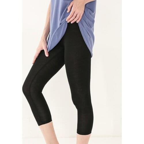 Soft Viscose Cycling Women Pants Casual Stretchy Workout Leggings Hiking Jogger Pencil Trousers Capris M30235