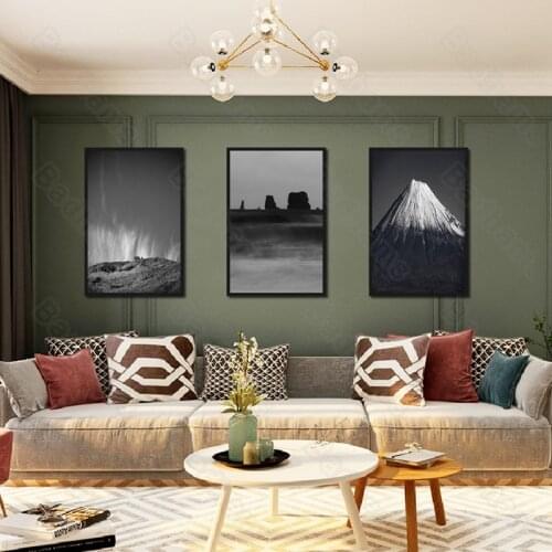 Living Room Decorative Painting Frameless Painting Modern Abstract Sofa Background Wall Dining Room Bedroom Canvas Triptych