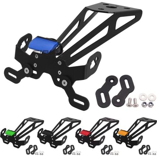 Motorcycle Aluminum Rear Clean Fender Eliminator LED Light License Plate Bracket For YAMAHA YZF R125 MT-125 2015-2020