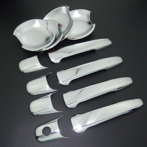 For Ford Fusion Edge 2006-2012 ABS Chrome Door Handle Covers & Door Bowl Cover 2007 2008 2009 2010 2011 Not Fit Europe Model