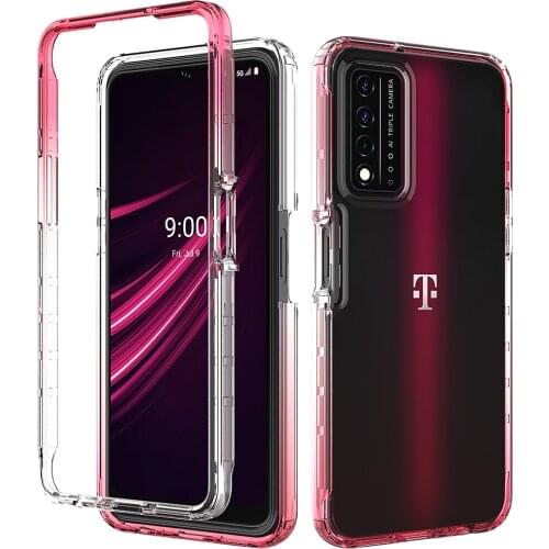 Dual-Layer 360 Full Body Clear Case For T-Mobile Revvl V+ 5G Shockproof Bumper Flexible Phone Case Revvl V Plus Cover Funda