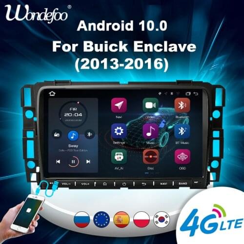 2 din Android 10 Car radio Carplay For Buick enclave/Acadia 2013-2016 GPS Navigation screen stereo Multimedia Player bluetooth