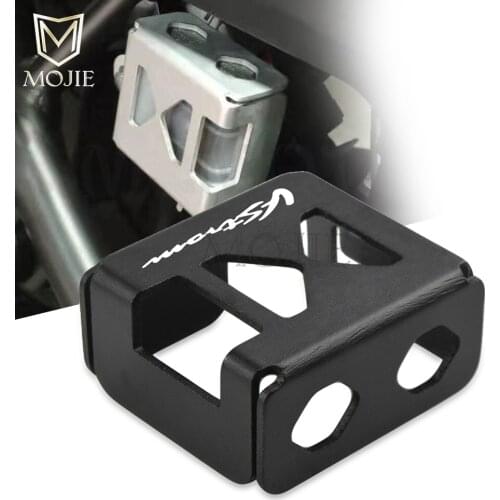 Motorcycle Rear Brake Fluid Pump Tank Reservoir Guard Cap Ptotector Oil Cover For Suzuki DL1000 V-Strom VStrom 1000 2014-2019