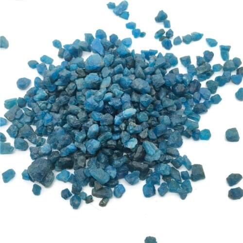 Natural blue apatite rough chips crystals gemstone Mineral specimens for garden decoration