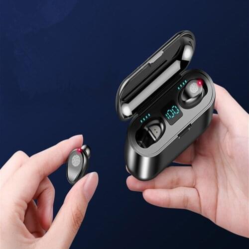 New Wireless Bluetooth 5.0 LED Digital Display Noise Reduction Headset with Microphone