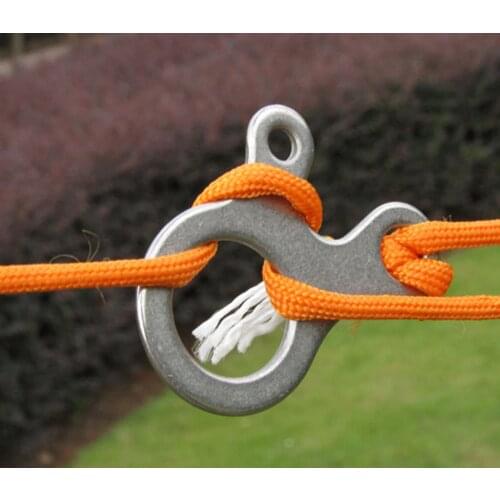 Tight Tent outdoor Multi tool cord camp hike Quick Fast knot rope buckle pocket Survive fastener travel kit wind bushcraft