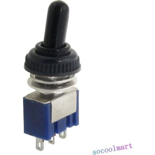 AC 125V 6A ON ON SPDT Toggle Switch with Waterproof Boot