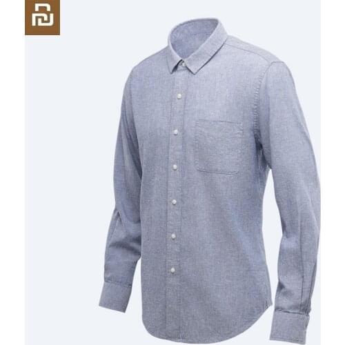 Youpin 90 FUN casual cotton coat Fashion casual men Cotton and linen Long-sleeved Comfortable and breathable