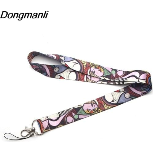 P1990 Dongmanli Pablo Picasso art Lanyards For Keys ID Card Pass Gym Mobile Phone USB Badge Holder Hang Rope Lariat Lanyard