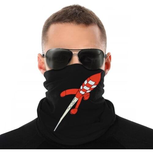 Adventures Of Tintin Scarves Neck Face Mask Halloween Tube Mask Balaclava Bandanas Multi-functional Headband Outdoor Hiking