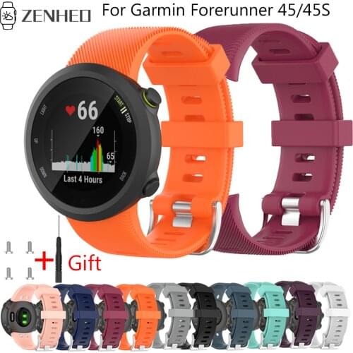 Silicone Strap Replacement For Garmin Forerunner 45 Frontier/Classic Watchband For Garmin Forerunner 45S Smart Watch Band